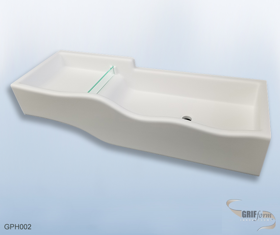 Custom sink installation.