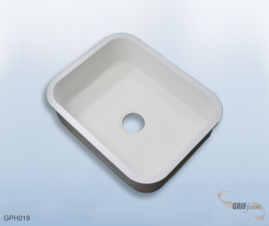 Custom sink installation.